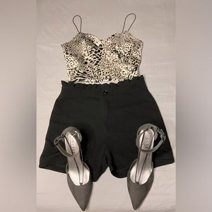 Silk Leopard Print Top